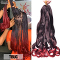 Loose Wave Braiding Hair Extensions 24" Synthetic Spiral Curls Braids Hair Pre Stretched Bouncy Braid French Curls Braiding Hair