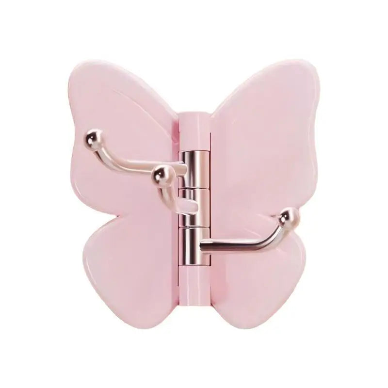 【S】Butterfly Shaped Sticky Wall Hooks 180 Degree Rotatable No Drill Needed For Bathroom Kitchen Bedroom Home - View 9 | SAMAG