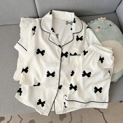 2 Summer Short - Sleeve Pajama Set for Women, Comfortable | SAMAG