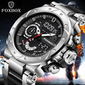 FOXBOX Top Brand Watches Luxury Men Quartz Waterproof Digital Wristwatch Fashion Military Mens Watch Luminous Clock Reloj Hombre