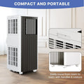 8000 BTU Portable Air Conditioner 3 in 1 Cool Dry Fan Portable AC Unit with Sleep Mode 24H Timer Remote Control Complete Window Vent Kit Portable Air Conditioner for Bedroom Apartment Up to 350 Sq Ft