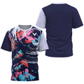 2025 Breathable Badminton Tennis T-shirt Men's Fashion Sportswear Top Men's Fitness Short Sleeve Outdoor Sportswear Soft and Com