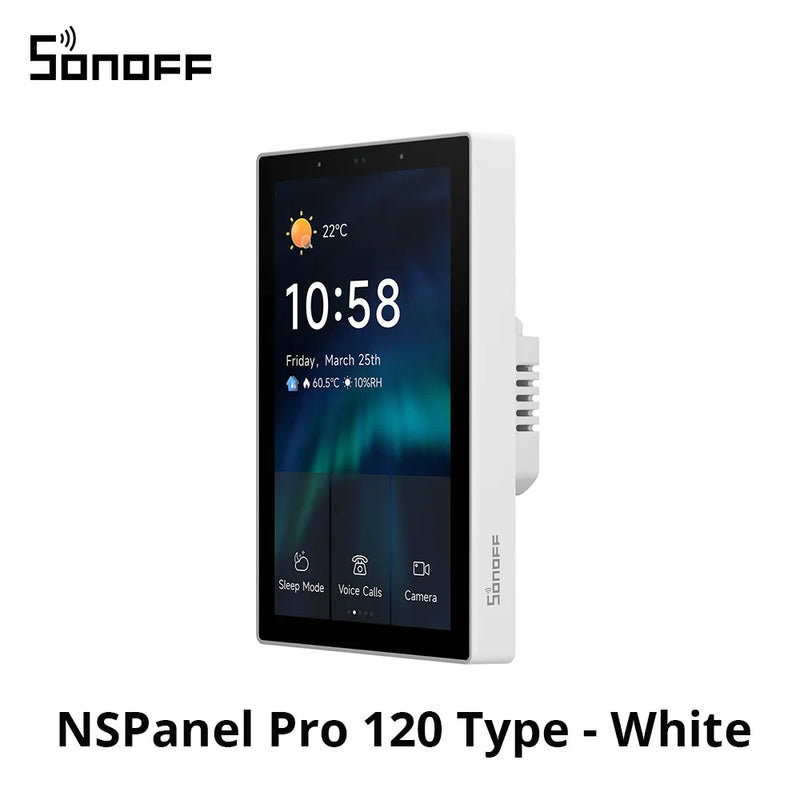 SONOFF NSPanel Pro 120 Type Smart Home Control Panel Smart Thermostst Power Consumption DIY Switch Module Support Sonoff Devices