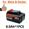 For Black & Decker LB20 LBX20 Battery Pack 3/4/6/8Ah BL2018 Long Runtime Lithium Replacement Battery