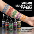 DM 1PC Colorful Temporary Juice Tattoo Paste Painless Body Paint Tattoo DIY Fake Tattoo 1 Week without Fading for Women Men