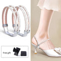 Ankle Holding Loose Anti-skid Bundle Laces Tie Straps Band Women Rhinestone Shoelaces Free Triangle Bundle High Heels Shoe Belt