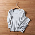 Ultra-Thin Self-Heating High-Elasticity Couples Thermal Underwear Set Warm Long-Sleeve Crew Neck Design for Men And Women