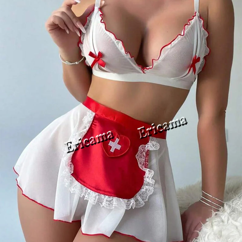 Sexy Lingerie Woman Lace Transparent Underwear Fairy Embroidery Brief Sets Delicate Bra Kit Push Up Breves Sets Thin Erotic Bras