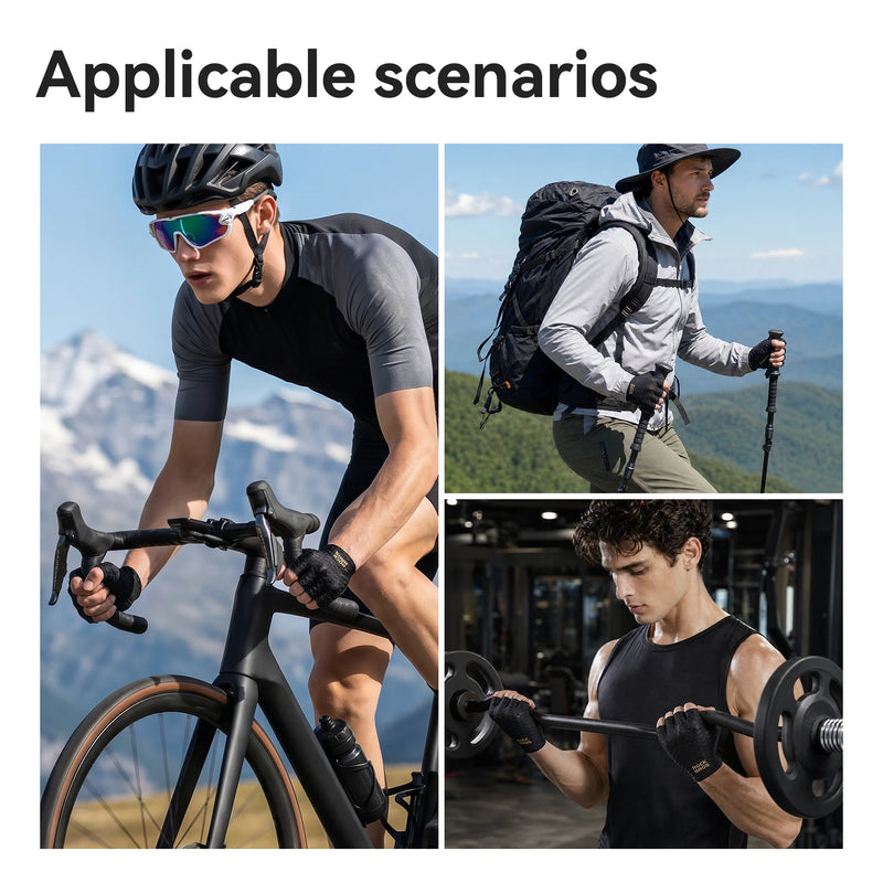 ROCKBROS Bicycle Half Finger Gloves Summer Breathable | SAMAG