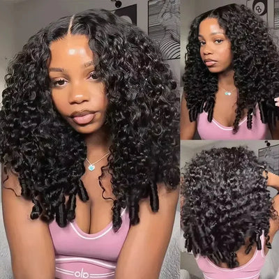 Burmese Curly Half Wigs Human Hair Glueless Ready to Wear | SAMAG