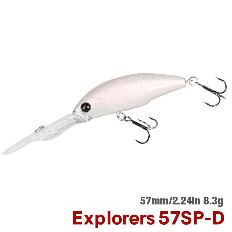 TSURINOYA 57SP Deep Dive Suspending Minnow SHAD Fishing | SAMAG