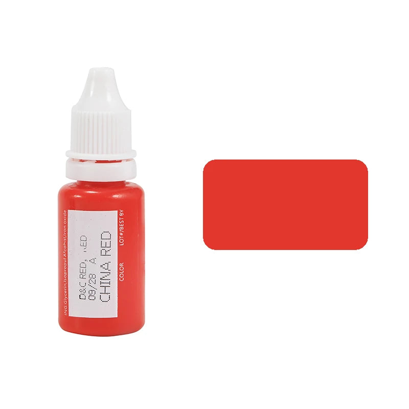 15ml Permanent Makeup Ink Color Natural Eyebrow Lips Dye Tattoo Ink Microblading Pigments For Body Beauty Tattoo Art Supplies