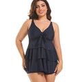 Women's Two Pieces Set Plus Size Tankini Swimsuits Ruffle | SAMAG