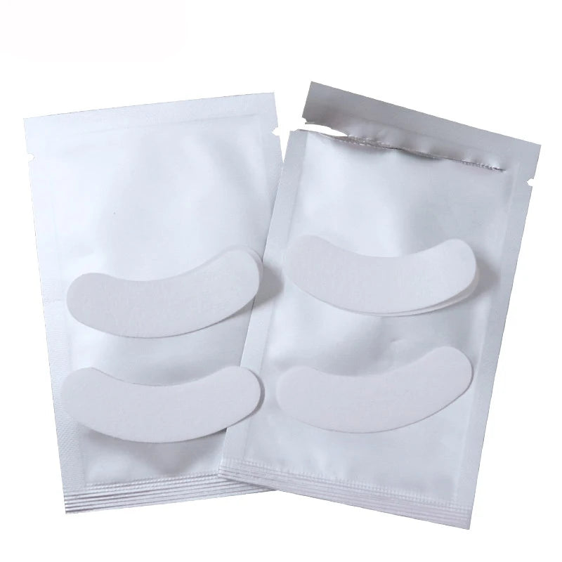 25/50/100/200/500 No.2 Thick Silicone Eyelash Pad Patch Under Eye Pad For Eyelash Extension Silicone Pad Eyelash Extension Tool