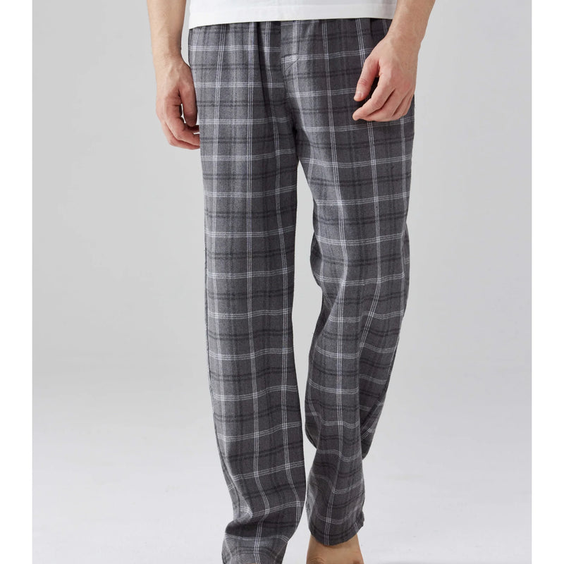3pcs Men's Pajama Bottoms Autumn/Winter New Fashion Flannel Plaid Casual Sleeping Pants Elastic Waistband and Pocket