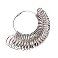 Aluminum Alloy Ring Gauges Sizer Meter Hand Loop Jewellery Measuring Ring Tool Size 0-13mm Measurement Finger Circumference