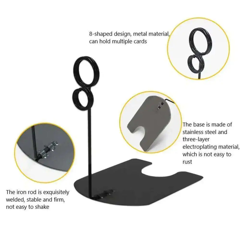 Metal Label Clip Bread Price Card Bakery Cake Shop Card Clip Display Standing | Loripos