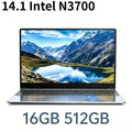 Intel N3700 Ultra Slim 14.1 Inch Gaming Laptop 16GB DDR3L 2TB SSD 1920x1080 Office Study 4K Video Pro Ultra