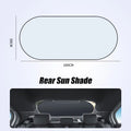 UV-Reflective Car Sun Shade Cover Rear Windshield Sun Protection Sunshade Heat-Isolation Car Privacy Curtains Foldable Storage