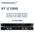ShennDare XT22500 Professional Power Amplifier 2x2400W 8ohm DJ Subwoofer Amplifier 2 Channel Class D 2X3600W 4Ohm Speaker Preamp