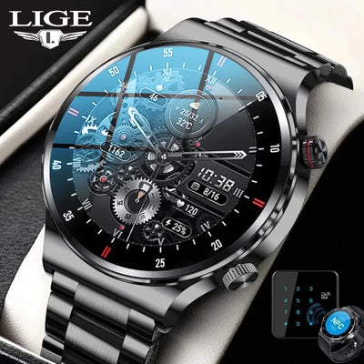ECG+PPG Bluetooth Call Smart Watch Men AMOLED Full Touch | SAMAG