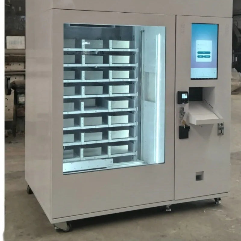Customized Automatic Hot Food Vending Machine Smart Dispenser With Microwave for Cooked Meals Pizza Burgers and Boxed Lunches