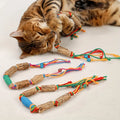 2pcsToy That Attracts Cats To Play - A Natural Cat Toy Made of Rope, Used for Chewing and Dental Care