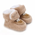 Autumn Winter Boots Baby Girl Boys Winter Warm Shoes Solid Fashion Toddler Fuzzy Balls First Walkers Kid Shoes 0-18M