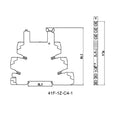 Din Rail Slim Relay Module 41F - 1Z - C4 - 1 Integrated PCB Mount Power With Holder 12V 24V ACDC 220V - Visuel 5 | SAMAG