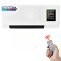 Electric Air Conditioner Fan Wall Mount Easy Temperature Timer Heating and Cooling Fan Space Heater Fan with Remote Control