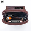 BULLCAPTAIN  MEN'S Leather BELT WAIST Bag Military Fanny PACK Molle Small Money Phone WAIST PACK Bum Pouch PURSE