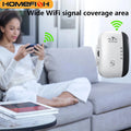 HOMEFISH WiFi Extender 300Mbps Wireless Signal Repeater 2.4G WiFi Amplifier with LAN Port, WPS One-Click Connection, WiFi Range