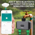 MOES Smart Bluetooth Valve Sprinkler Water Timer Auto Programmable Controller with 2-Way Rain Delay Filter Washer App Control