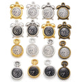10 pcs Enamel charms antique bronze metal watch pendants fit diy necklace bracelet charms for Jewelry making W80