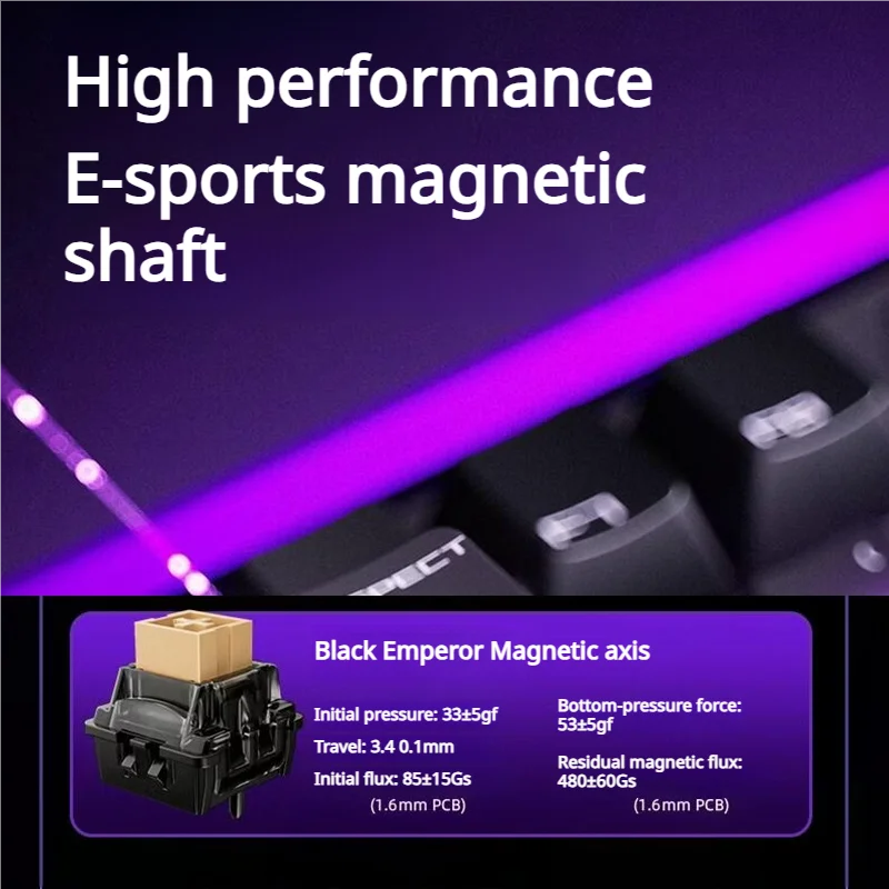 AULA HERO 99 HE Hot-Swappable Magnetic Switch Keyboard 98% Layout 8K Polling 0.05mm RT RGB Neon Lightbox Wired Gaming Keyboard