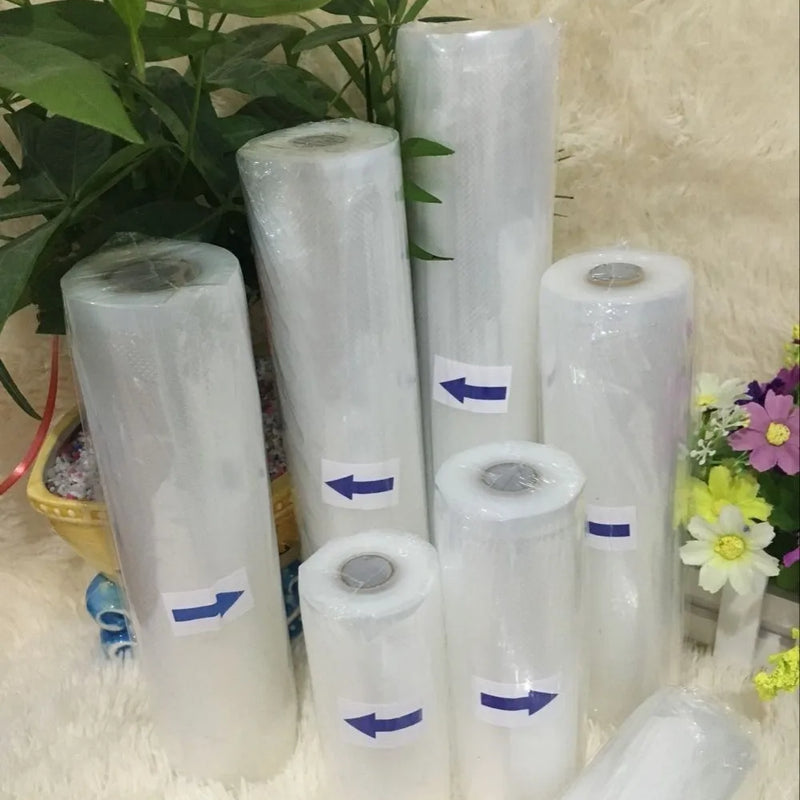 5 Rolls/Lot Food vacuum sealer Storage saver bags Vacuum 5 size Bags For Kitchen Vacuum Sealer to keep food fresh