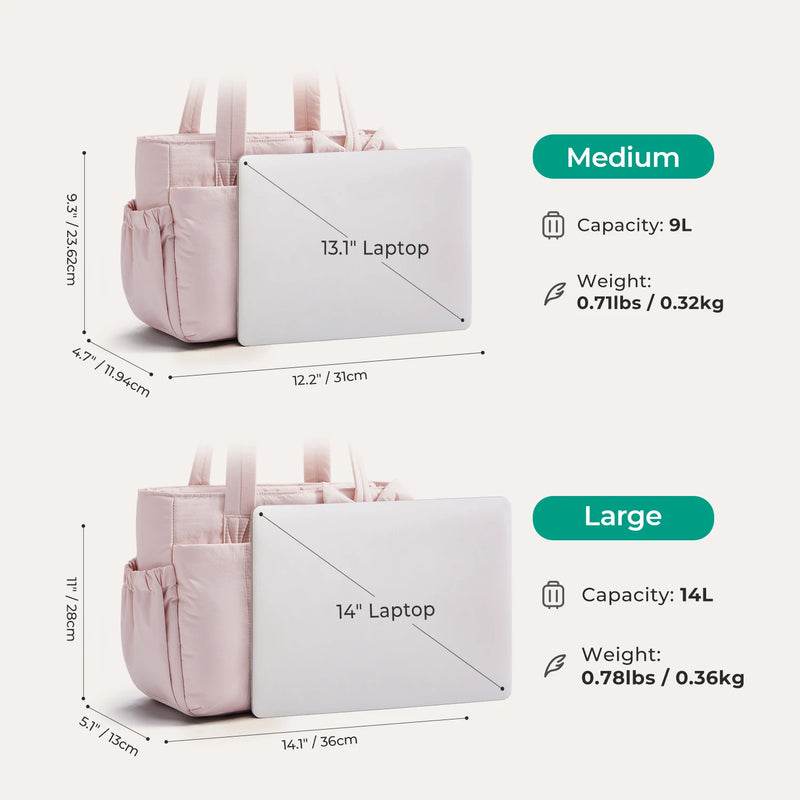 BAGSMART Tote Bag for Women Casual Sling Shoulder Handbag Waterproof hobo bags Fits 13'' Laptop for Travel Workout College
