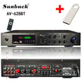 HiFi Digital Bluetooth Amplifiers Dynamic Screen Stereo Sound AMP For Home Car Meeting Karaoke Cinema 608 628 999 BT Max 4000W