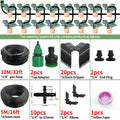 Greenhouse Drip Irrigation Kit Automatic Watering System Garden 4-Way 4/7mm to 3/5mm Hose Dripper for Pot Plant Vegetable Bonsai