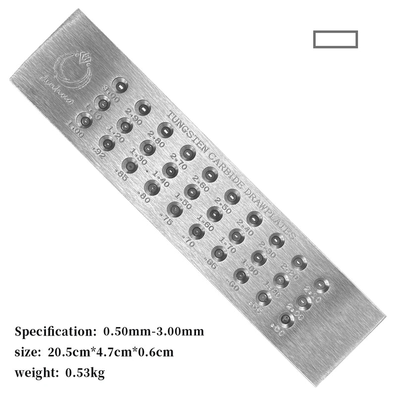 Tungsten Carbide Wire Drawplates Square Shape Wire Drawplate Jewelry Making Tools Jewelry Tools Gold and Silver Wire Drawing
