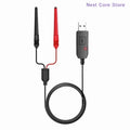 1Pcs Universal USB Charger Cable Two Way Radio With Indicator Light Walkie Talkie Accessory For UV-5R UV-82 BF-888S TYT Retevis