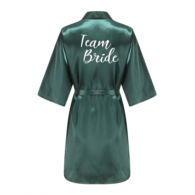 Wedding Bride Bridesmaid Robes Dressing Gown Sexy Women | SAMAG