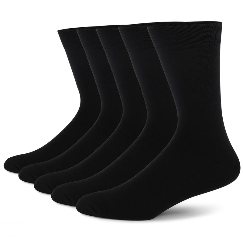 5 Pairs Men's Dress Socks stripe Plus Size， Combed Cotton | SAMAG
