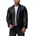 Autumn new, trendy PU leather jacket British large size leather casual suit jacket