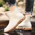 Men's Short Rain Boots Urban Water Boots Men's Non-slip Wear-resistant Fishing Wading Shoes Oil-proof Kitchen Rain Boot Zapatos