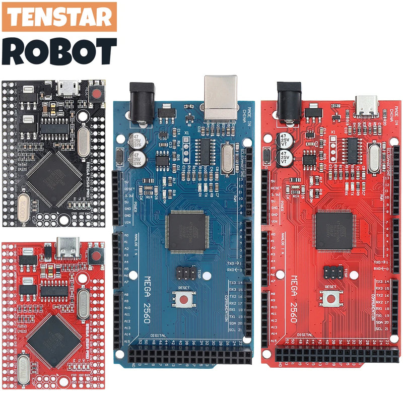 MEGA2560 MEGA 2560 R3 (ATmega2560-16AU CH340G) AVR Type-C USB Development Board for Arduino