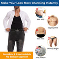 Mens Sleeveless Shapewear  Compression Bodysuit Tummy Control Waist Trainer Slimming Undershirts Open Crotch Corset