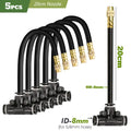 Garden 5-30M 8mm PE Hose 20cm 360° Bending Brass Nozzle Spray Kit Atomized Automatic Irrigation Equipment Plants Mist Wateriing