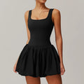 2024 New Women Yoga Jumpsuit Set Sexy Anti Glare One-Piece Jumpsuit Dance Ballet Sports Dress Gym Push up Running Tennis Sports