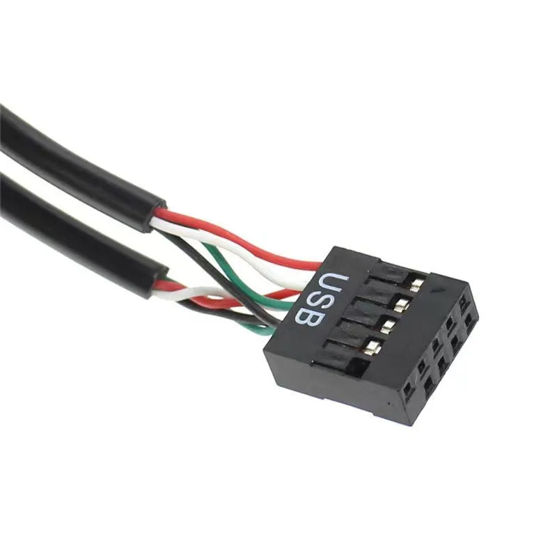 9Pin USB Splitter Motherboard USB Female Interface Header Splitter 1 to 2 Extension Cable Adapter 9Pin 1 to 4 USB HUB Connectors